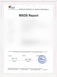 Battery MSDS report